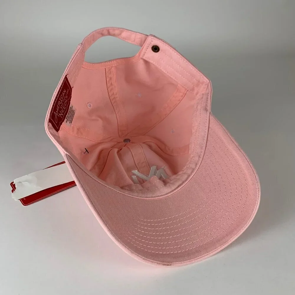 New York Black Yankees Pink American Needle Relaxed Fit Strapback Hat New